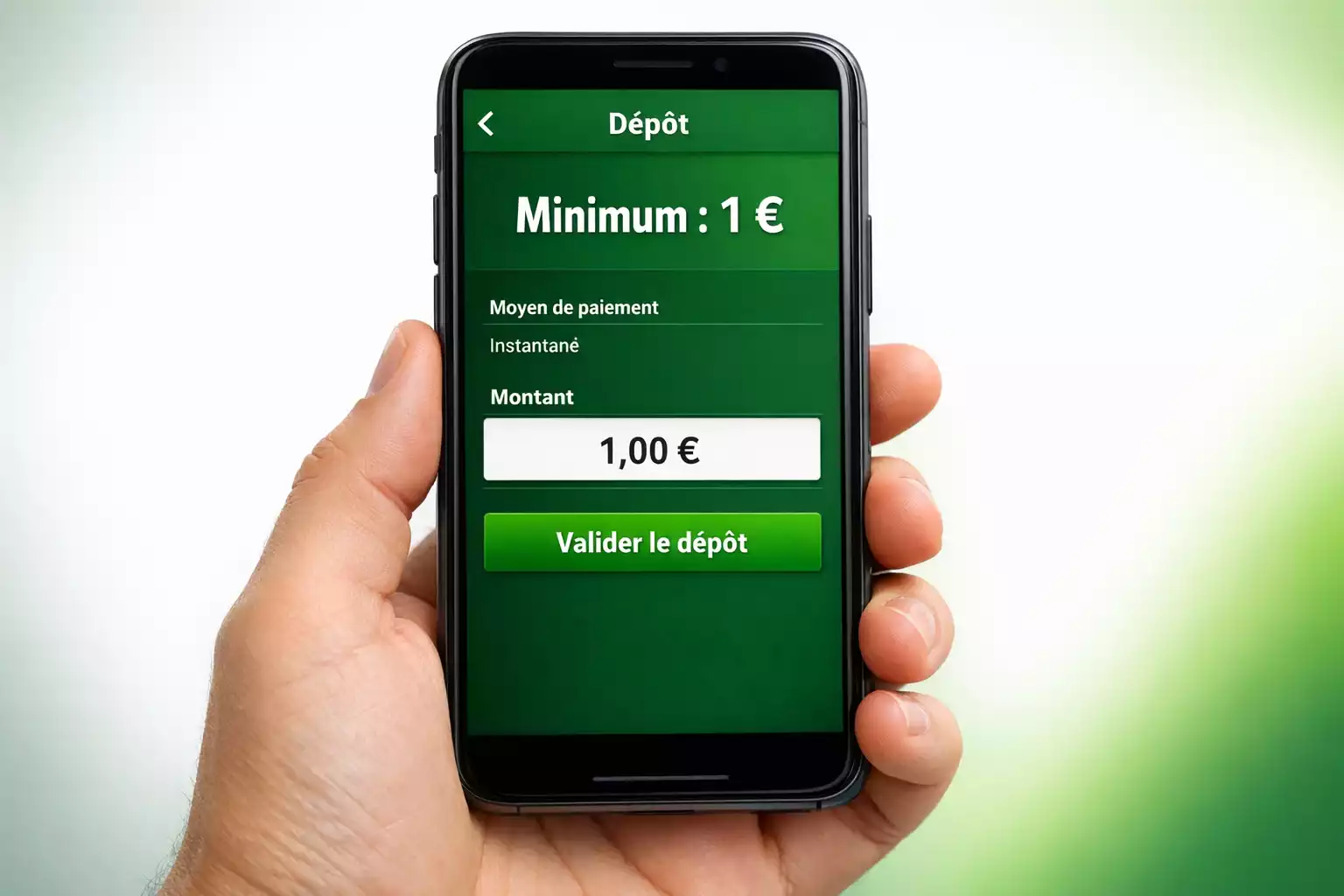 Dépôt minimum d'un euro sur Winamax