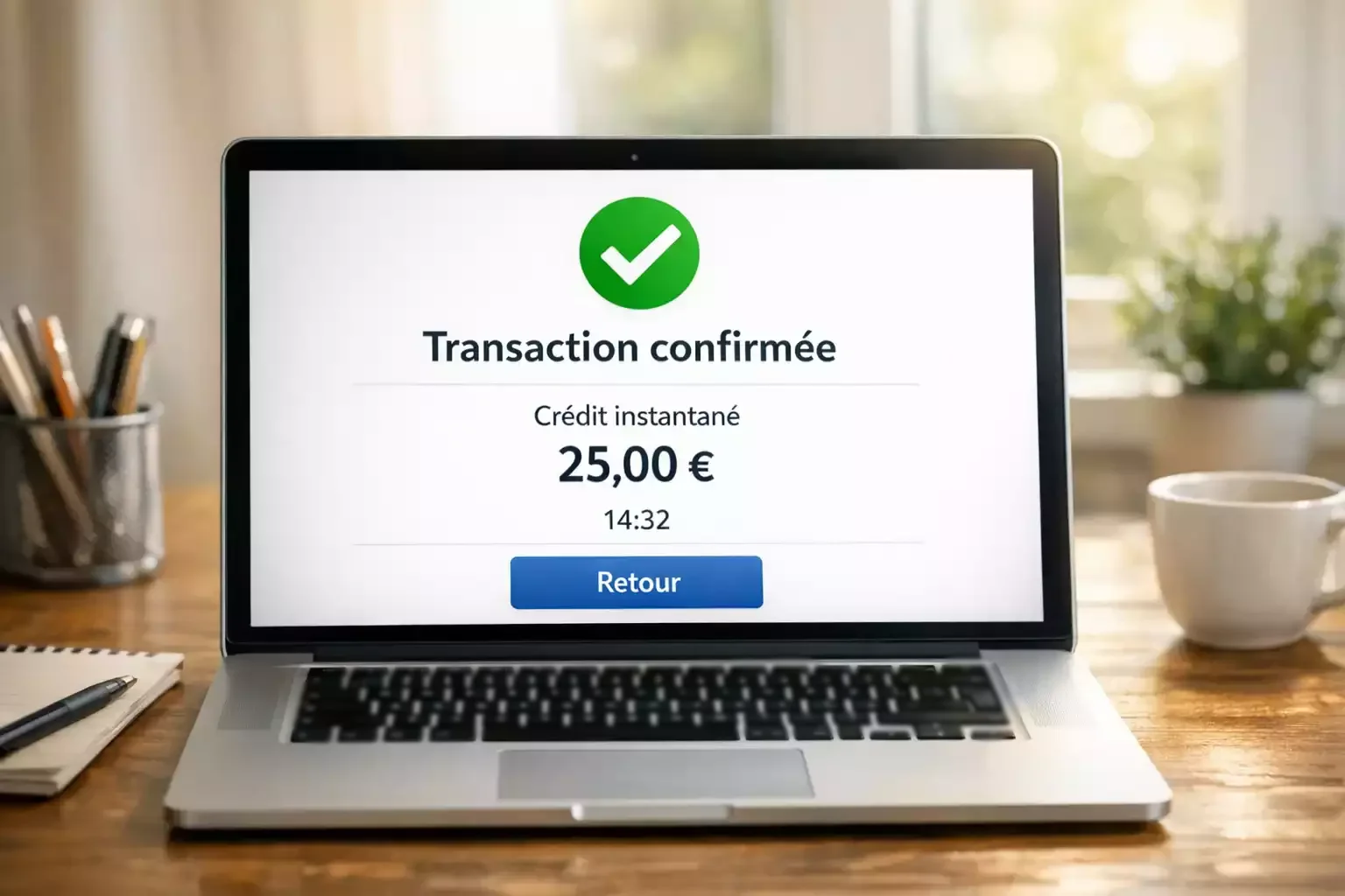 Crédit instantané sur le compte Winamax