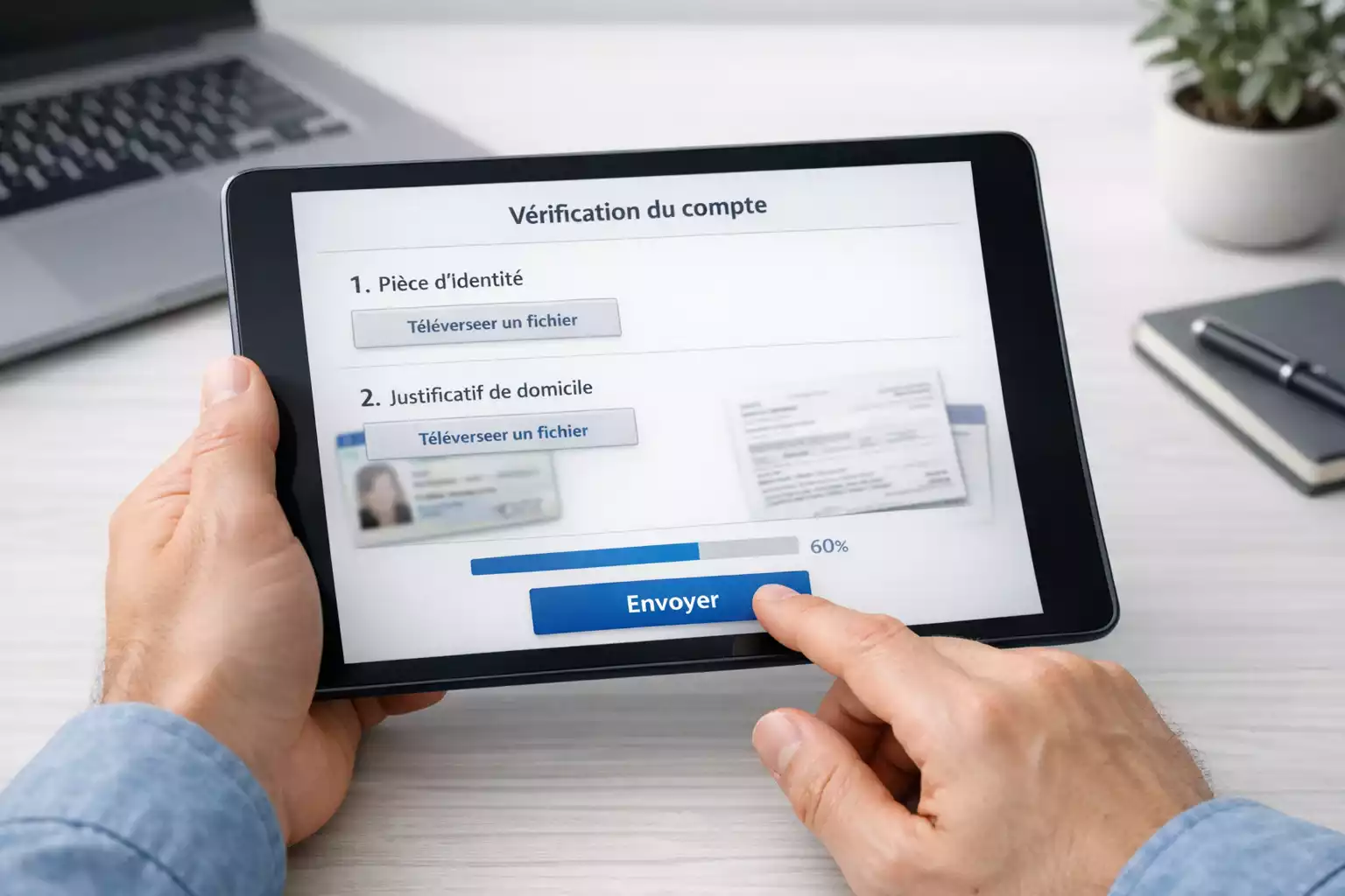 Validation des documents pour le compte Winamax