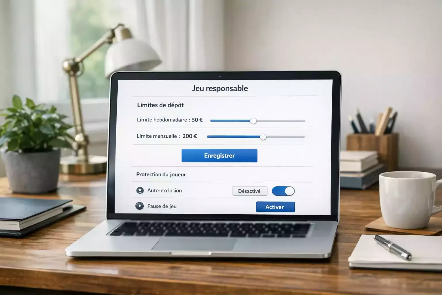 Paramètres de limites de jeu responsable Parions Sport