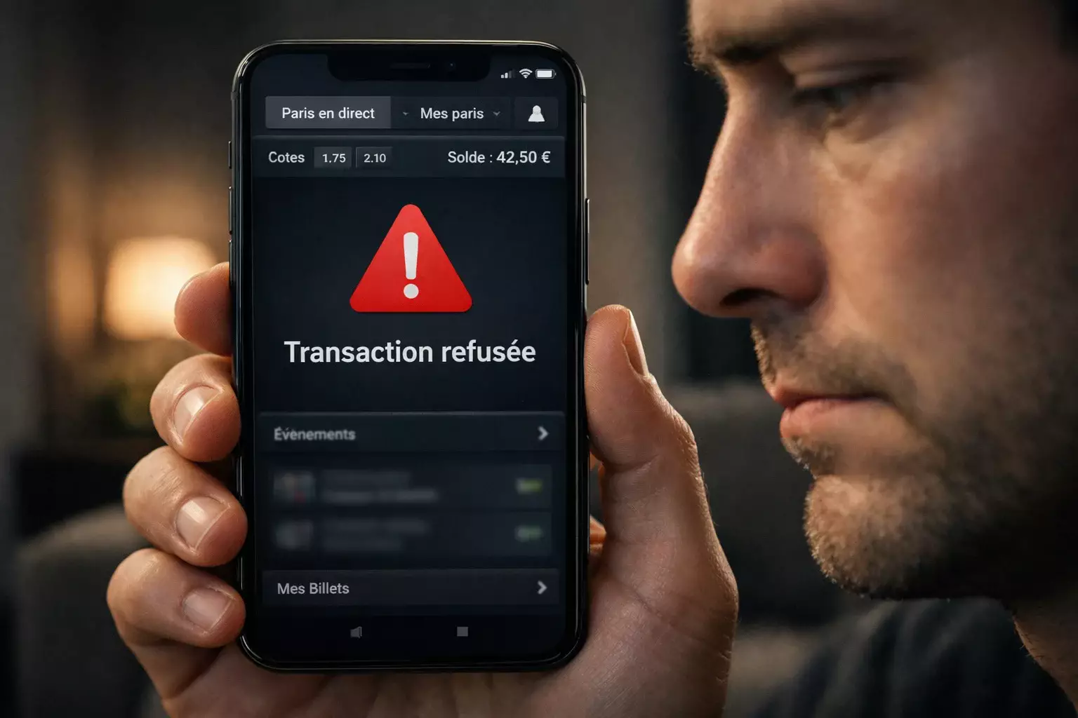 Solutions quand la carte bancaire est refusée pour les paris sportifs