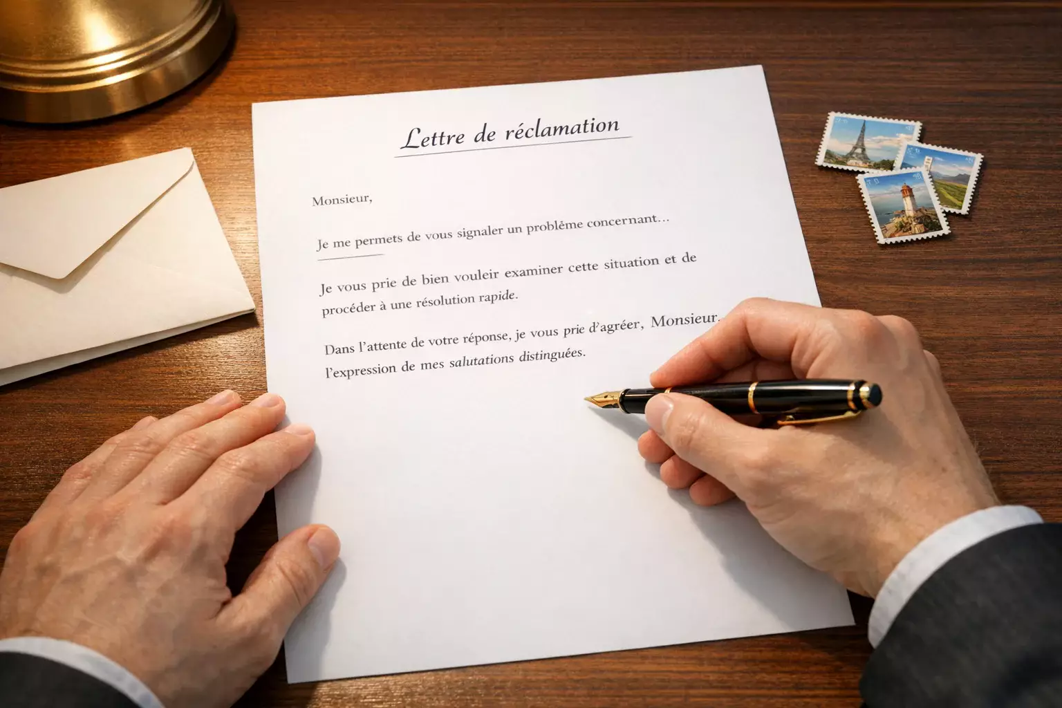 Rédaction d'une lettre de réclamation