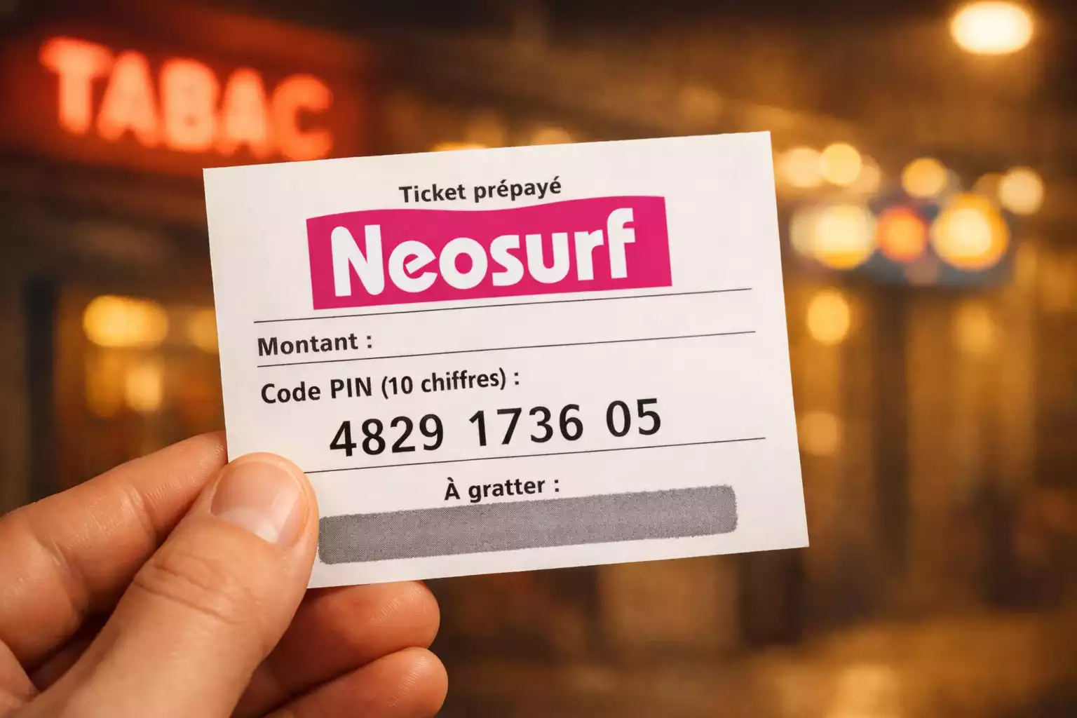 Ticket Neosurf pour parier en ligne sans compte bancaire