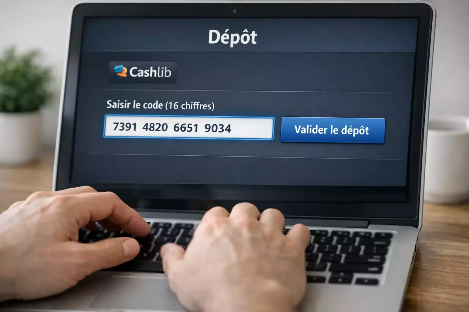 Étapes pour effectuer un dépôt Cashlib sur un site de paris