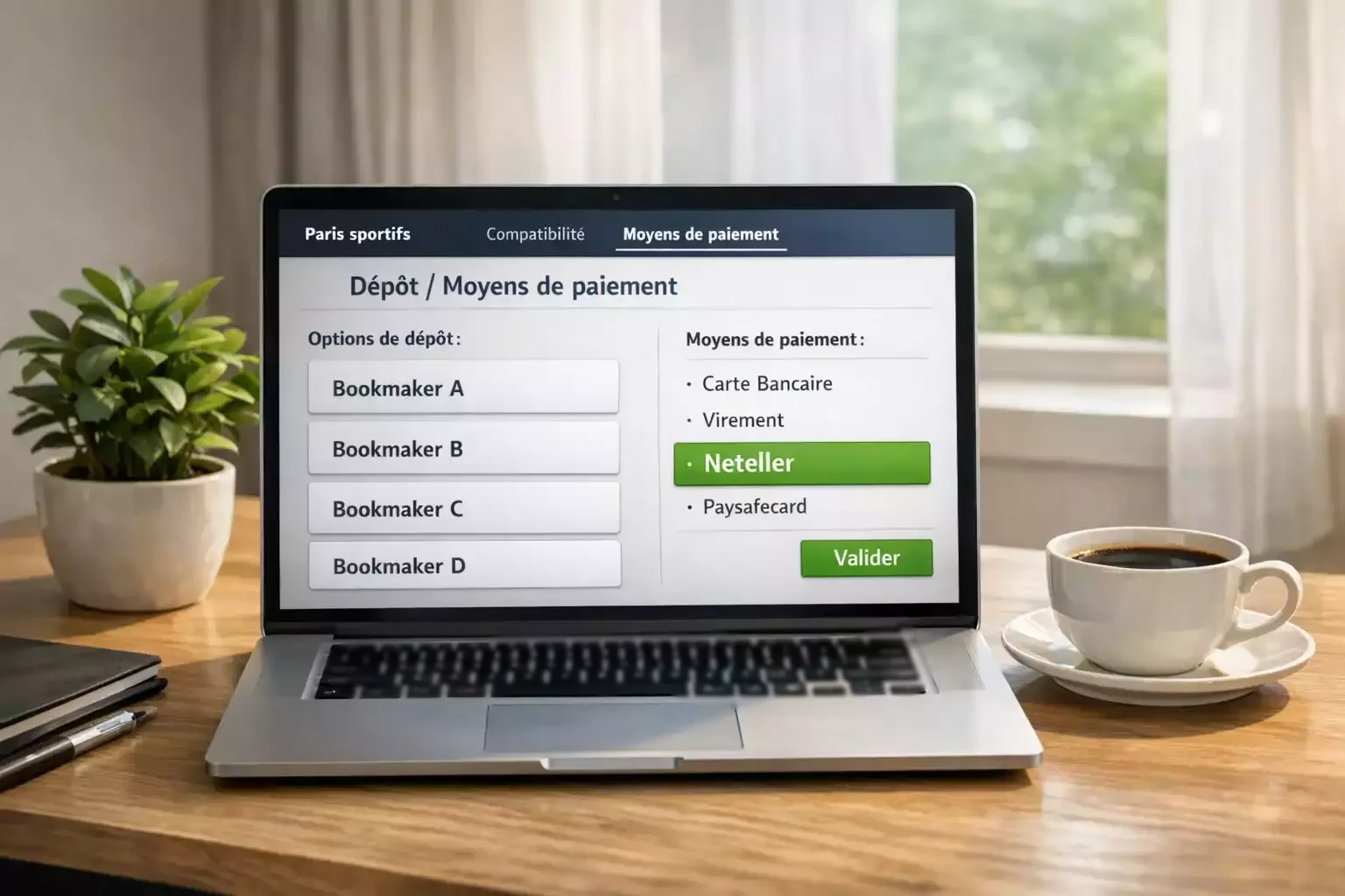 Sites de paris sportifs français compatibles avec Neteller