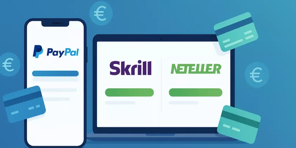Portefeuilles électroniques pour paris sportifs : PayPal, Skrill et Neteller