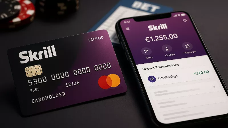 Carte Skrill Mastercard prépayée pour gérer vos gains de paris
