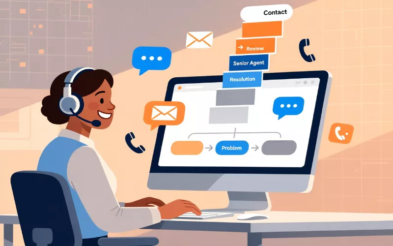 Service client aidant à résoudre un blocage de retrait